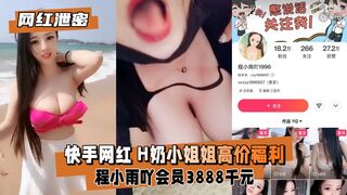【网红泄密】快手网红 H奶小姐姐会员高价福利